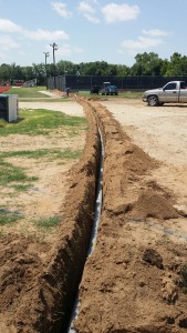 trenching for remote enclosure